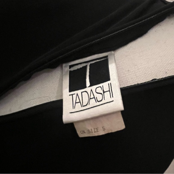 Tadashi Shoji Little Black Dress High Neck Tie Tiered Cocktail LBD XS - Picture 9 of 11